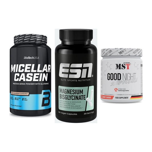 Schlaf & Erholung: BioTech Micella + ESN Magnesium + MST Good Night – alle enthaltenen Artikel