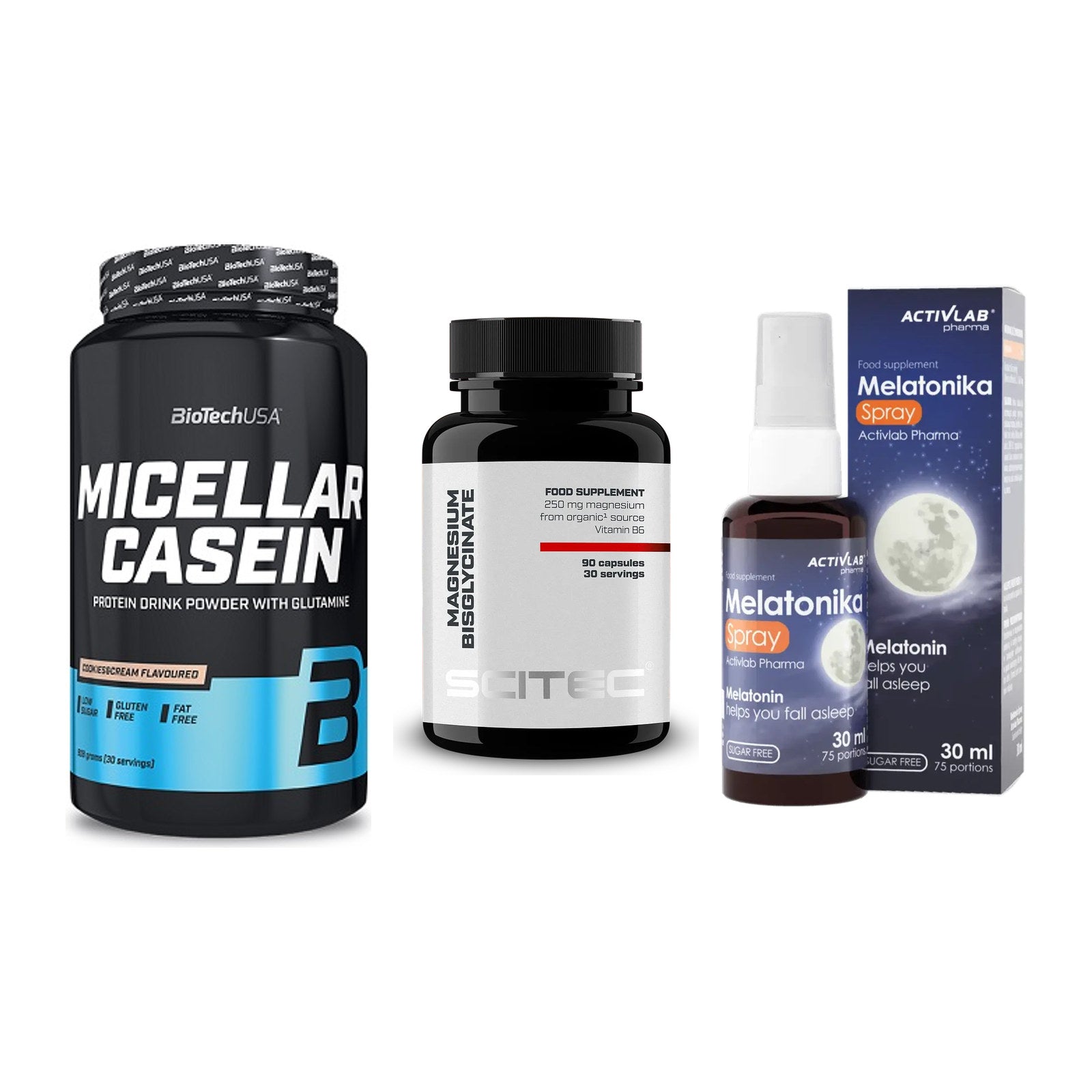 Schlaf & Erholung: BioTech Micella + Scitec Magnesiu + Activlab – alle enthaltenen Artikel
