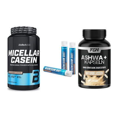 Schlaf & Erholung: BioTech Micella + Body Attack + FGN Ashwagandha – alle enthaltenen Artikel