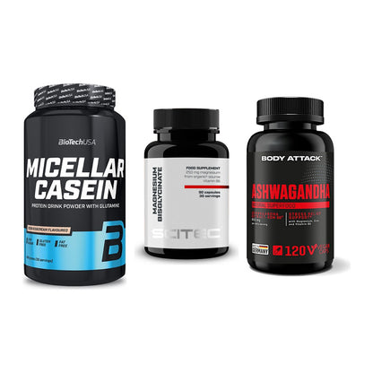 Schlaf & Erholung: BioTech Micella + Scitec Magnesiu + Body Attack – alle enthaltenen Artikel
