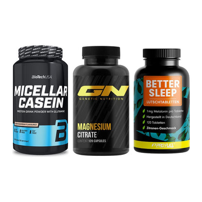 Schlaf & Erholung: BioTech Micella + GN Magnesium + ProFuel Melaton – alle enthaltenen Artikel