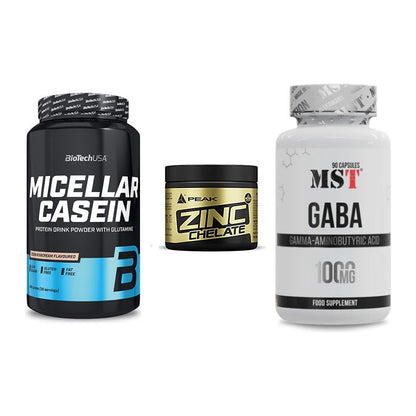 Schlaf & Erholung: BioTech Micella + Peak Zink + MST GABA 1000mg – alle enthaltenen Artikel