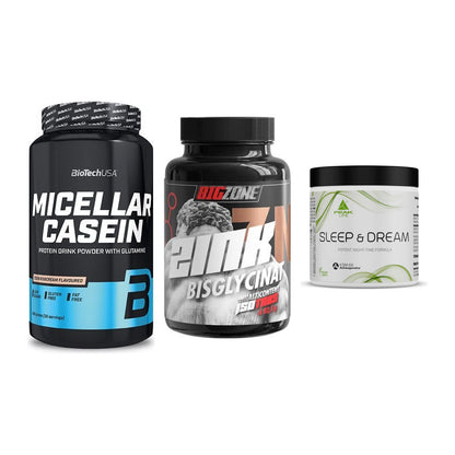 Schlaf & Erholung: BioTech Micella + Big Zone Zink + Peak Sleep – alle enthaltenen Artikel