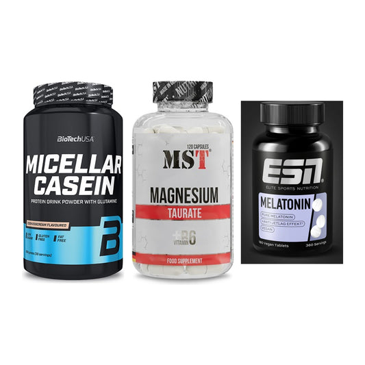 Schlaf & Erholung: BioTech Micella + MST Magnesium + ESN Melatonin – alle enthaltenen Artikel