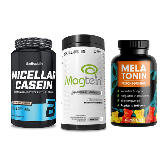 Schlaf & Erholung: BioTech Micella + Skill Nutrition + ProFuel Melaton – alle enthaltenen Artikel