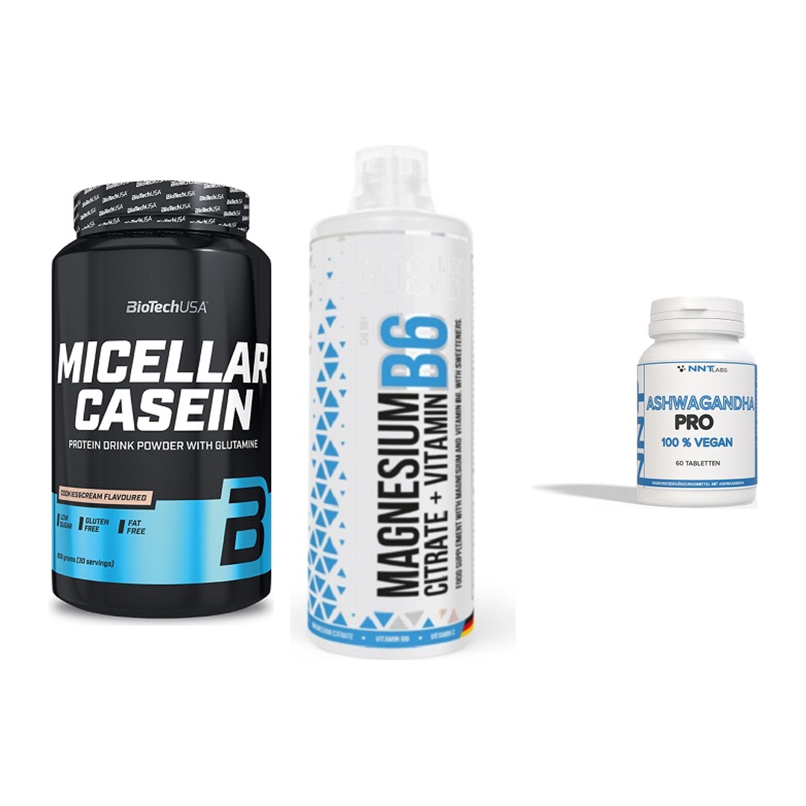 Schlaf & Erholung: BioTech Micella + MST Magnesium + NNT Ashwagandha – alle enthaltenen Artikel