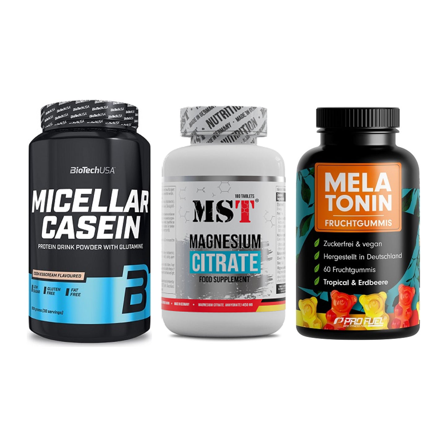 Schlaf & Erholung: BioTech Micella + MST Magnesium + ProFuel Melaton – alle enthaltenen Artikel