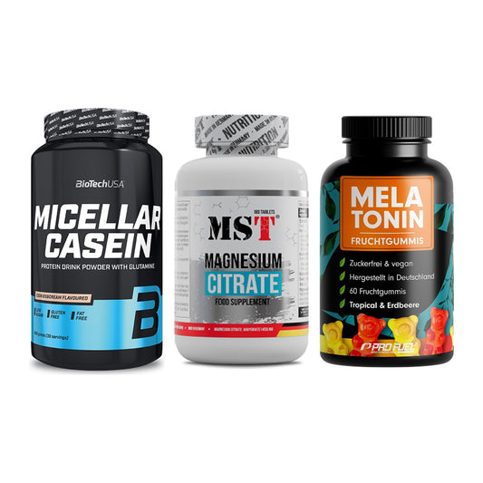 Schlaf & Erholung: BioTech Micella + MST Magnesium + ProFuel Melaton – alle enthaltenen Artikel