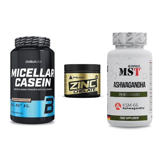 Schlaf & Erholung: BioTech Micella + Peak Zink + MST Ashwagandha – alle enthaltenen Artikel