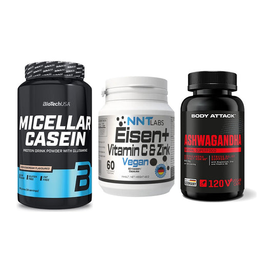 Schlaf & Erholung: BioTech Micella + NNT Eisen + Body Attack – alle enthaltenen Artikel