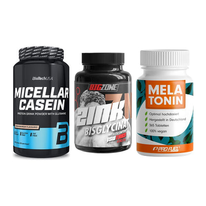Schlaf & Erholung: BioTech Micella + Big Zone Zink + ProFuel Melaton – alle enthaltenen Artikel