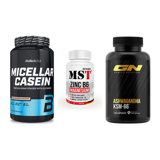 Schlaf & Erholung: BioTech Micella + MST Zinc + GN Ashwagandha – alle enthaltenen Artikel