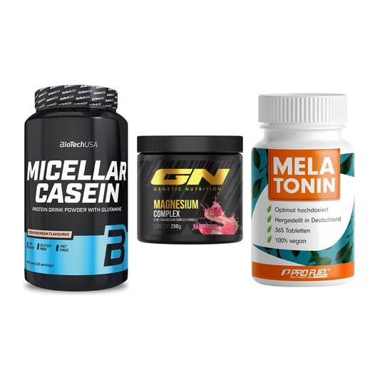 Schlaf & Erholung: BioTech Micella + GN Magnesium + ProFuel Melaton – alle enthaltenen Artikel
