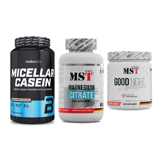 Schlaf & Erholung: BioTech Micella + MST Magnesium + MST Good Night – alle enthaltenen Artikel