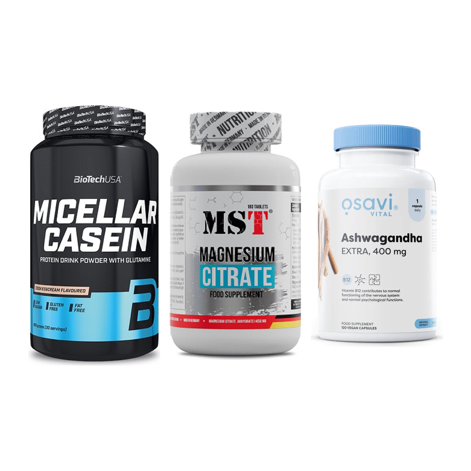 Schlaf & Erholung: BioTech Micella + MST Magnesium + Osavi Ashwagand – alle enthaltenen Artikel