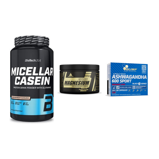 Schlaf & Erholung: BioTech Micella + Peak Magnesium + Olimp Ashwagand – alle enthaltenen Artikel