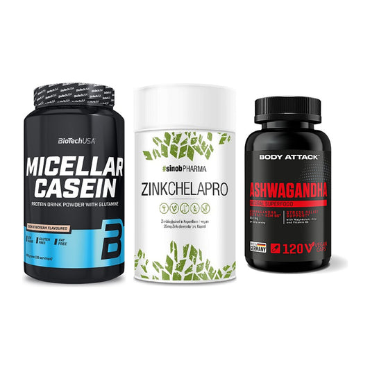 Schlaf & Erholung: BioTech Micella + Sinob Zink + Body Attack – alle enthaltenen Artikel