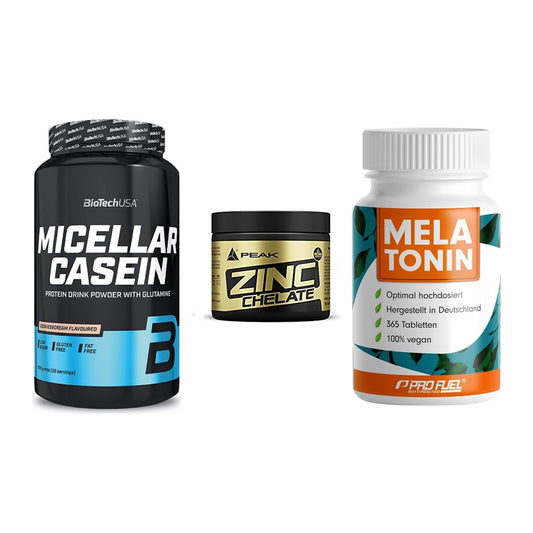 Schlaf & Erholung: BioTech Micella + Peak Zink + ProFuel Melaton – alle enthaltenen Artikel