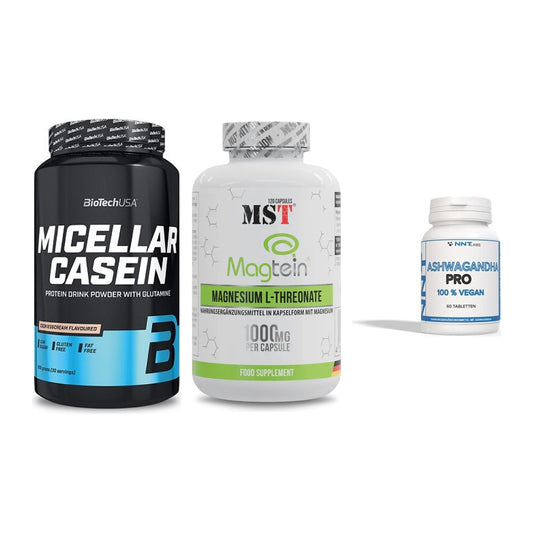 Schlaf & Erholung: BioTech Micella + MST Magnesium + NNT Ashwagandha – alle enthaltenen Artikel