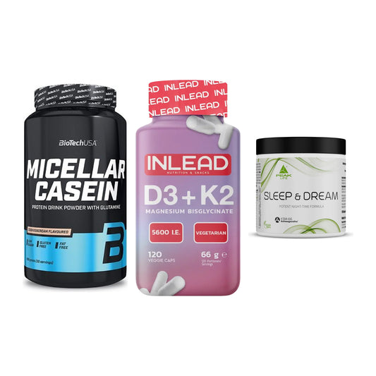 Schlaf & Erholung: BioTech Micella + INLEAD Vitamin + Peak Sleep – alle enthaltenen Artikel