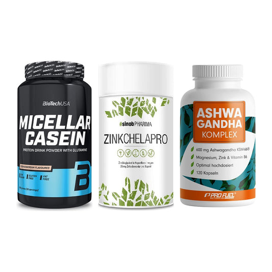 Schlaf & Erholung: BioTech Micella + Sinob Zink + ProFuel Ashwaga – alle enthaltenen Artikel