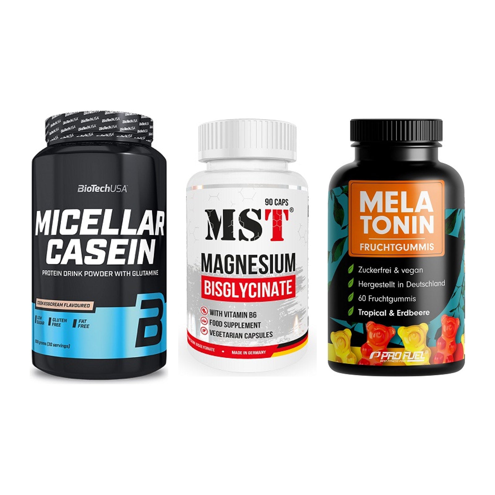 Schlaf & Erholung: BioTech Micella + MST Magnesium + ProFuel Melaton – alle enthaltenen Artikel