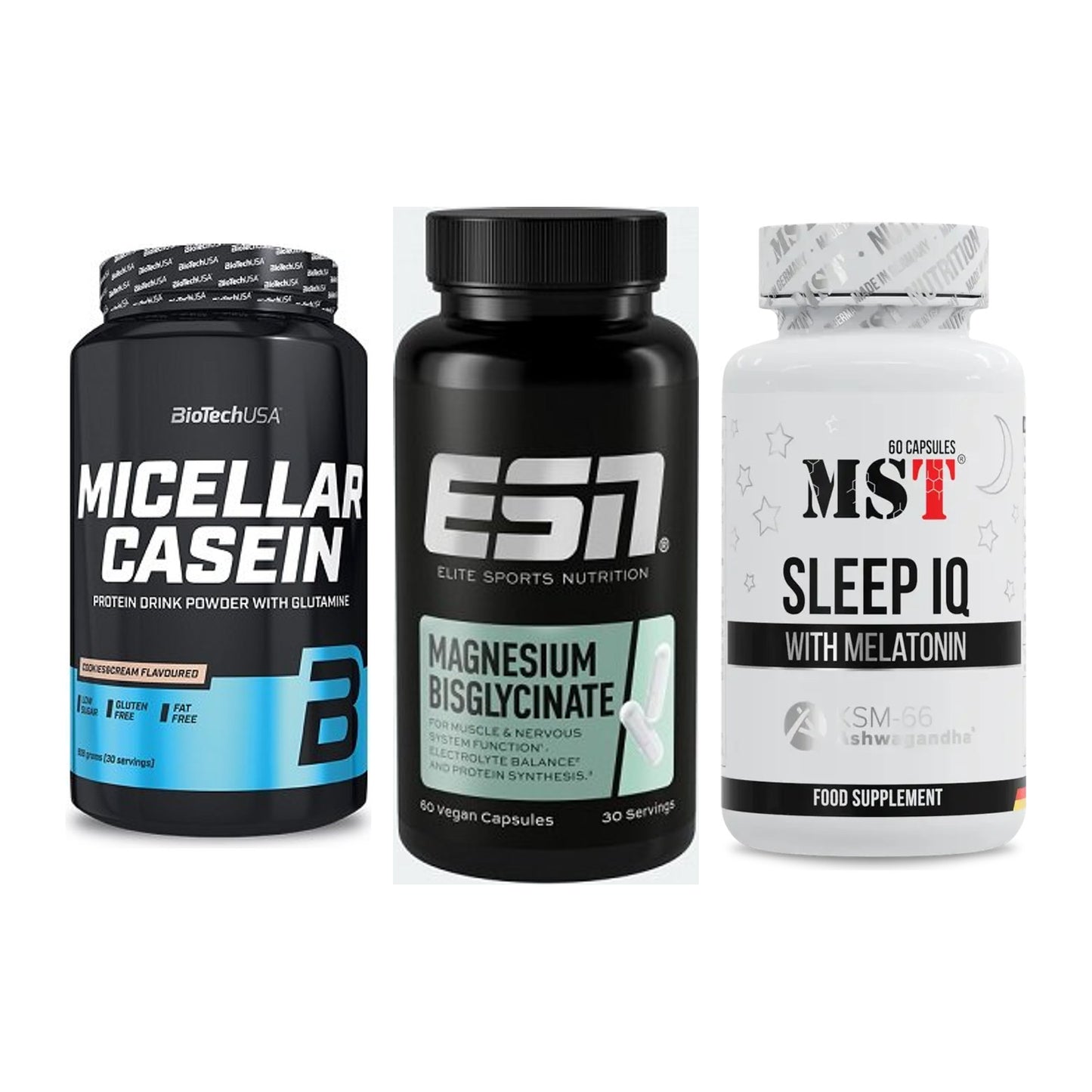 Schlaf & Erholung: BioTech Micella + ESN Magnesium + MST Sleep IQ – alle enthaltenen Artikel