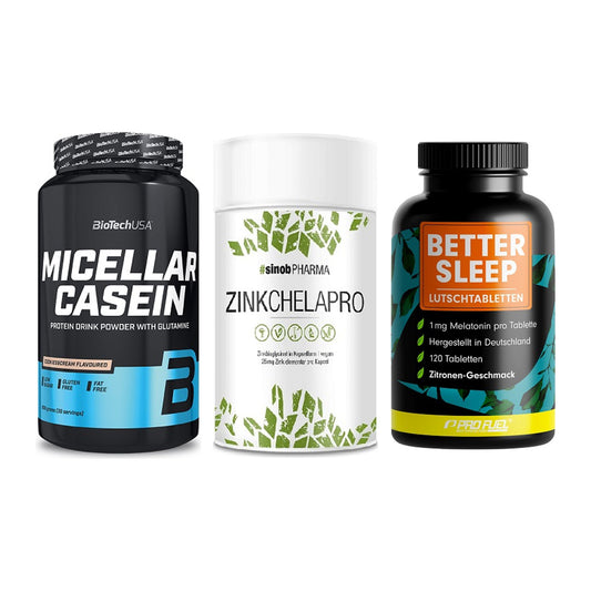 Schlaf & Erholung: BioTech Micella + Sinob Zink + ProFuel Melaton – alle enthaltenen Artikel
