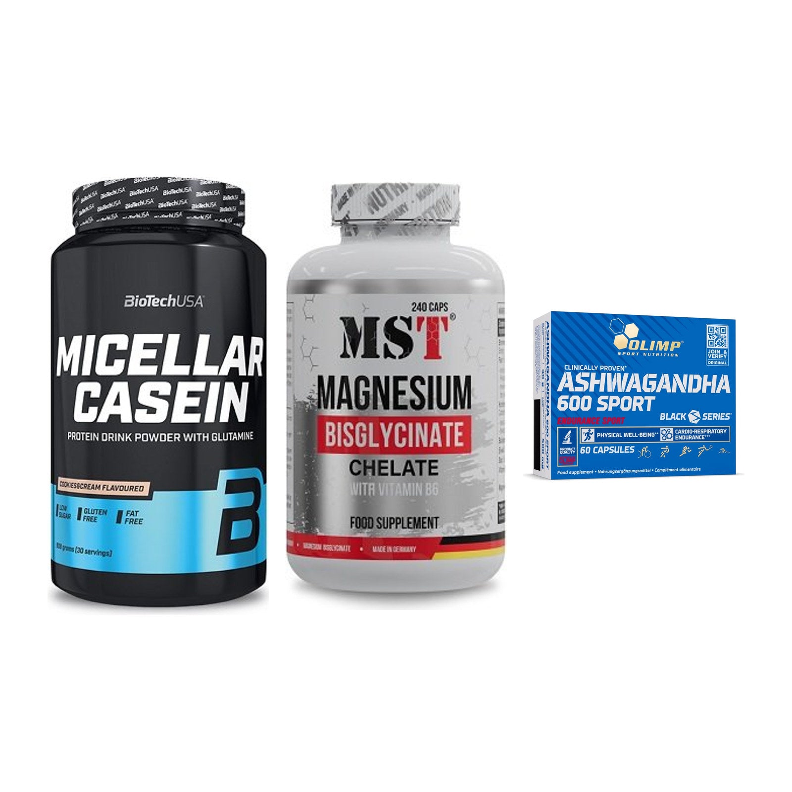 Schlaf & Erholung: BioTech Micella + MST Magnesium + Olimp Ashwagand – alle enthaltenen Artikel