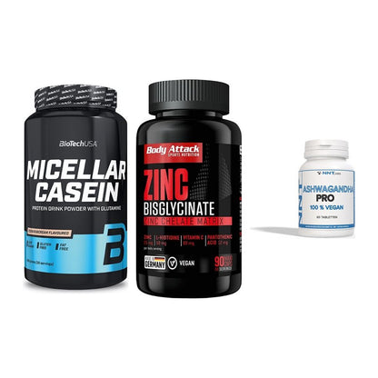 Schlaf & Erholung: BioTech Micella + Body Attack + NNT Ashwagandha – alle enthaltenen Artikel