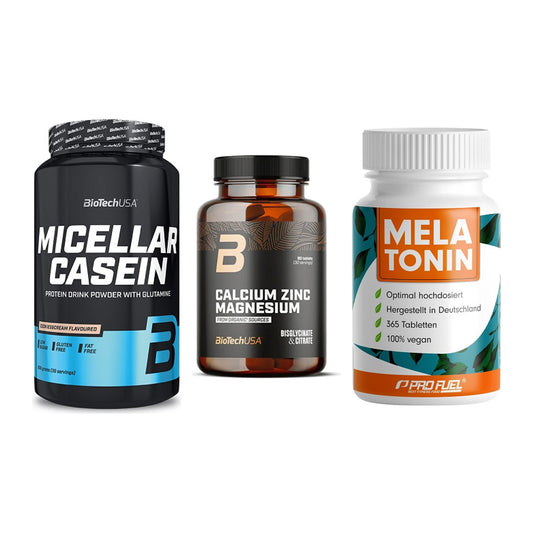 Schlaf & Erholung: BioTech Micella + BioTech Calcium + ProFuel Melaton – alle enthaltenen Artikel