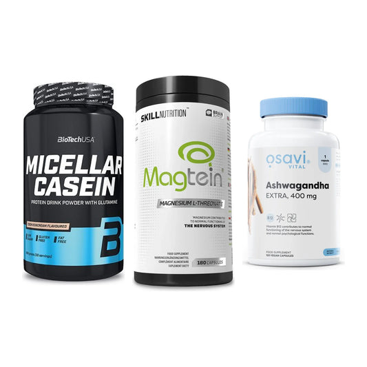 Schlaf & Erholung: BioTech Micella + Skill Nutrition + Osavi Ashwagand – alle enthaltenen Artikel