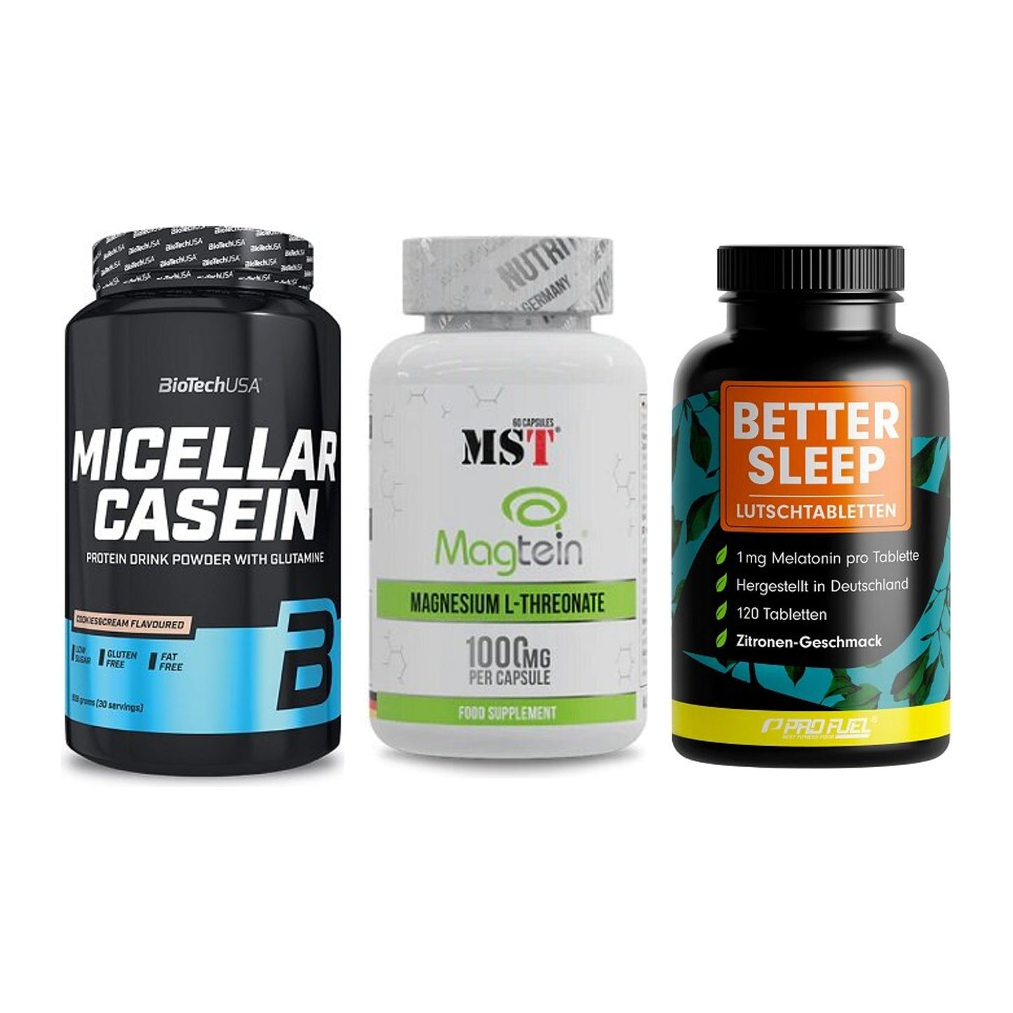 Schlaf & Erholung: BioTech Micella + MST Magnesium + ProFuel Melaton – alle enthaltenen Artikel