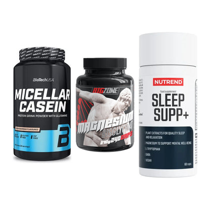 Schlaf & Erholung: BioTech Micella + Big Zone + Nutrend Sleep – alle enthaltenen Artikel