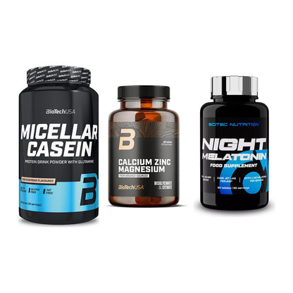 Schlaf & Erholung: BioTech Micella + BioTech Calcium + Scitec Night – alle enthaltenen Artikel