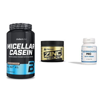 Schlaf & Erholung: BioTech Micella + Peak Zink + NNT Ashwagandha – alle enthaltenen Artikel
