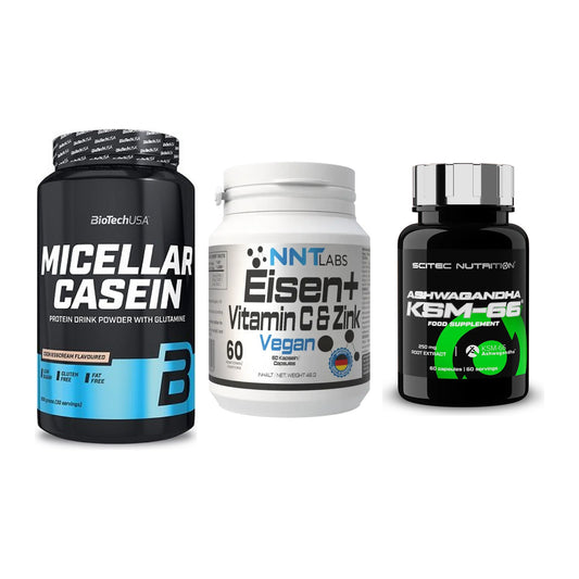 Schlaf & Erholung: BioTech Micella + NNT Eisen + Scitec KSM-66 – alle enthaltenen Artikel
