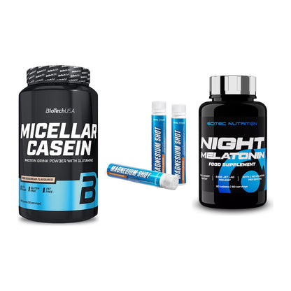 Schlaf & Erholung: BioTech Micella + Body Attack + Scitec Night – alle enthaltenen Artikel