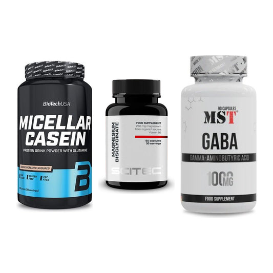 Schlaf & Erholung: BioTech Micella + Scitec Magnesiu + MST GABA 1000mg – alle enthaltenen Artikel