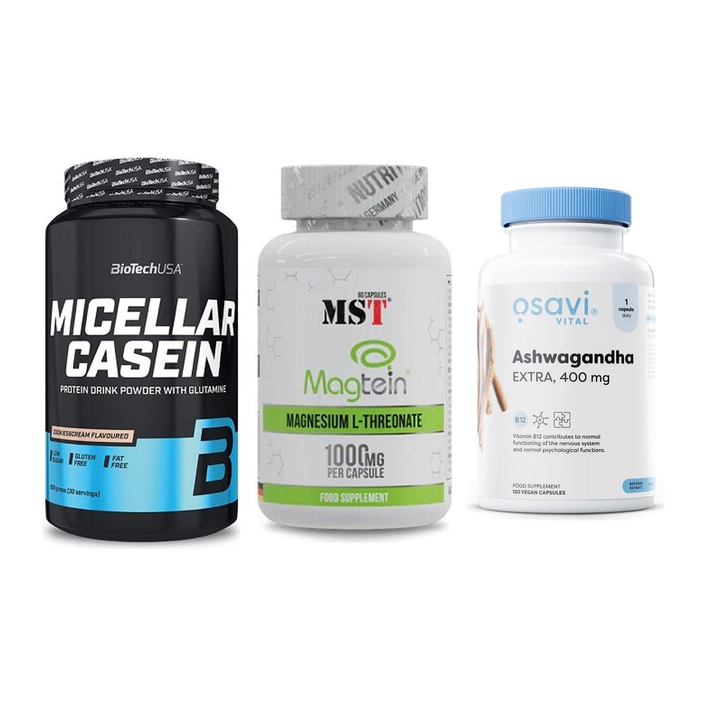 Schlaf & Erholung: BioTech Micella + MST Magnesium + Osavi Ashwagand – alle enthaltenen Artikel