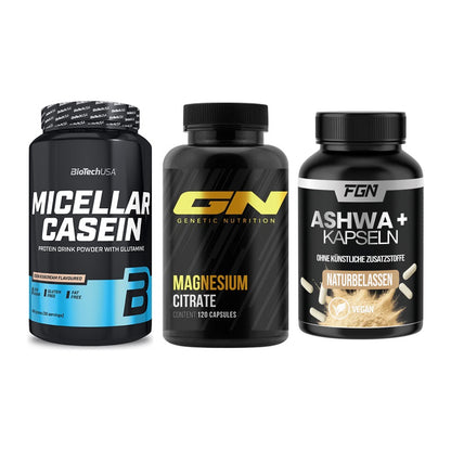 Schlaf & Erholung: BioTech Micella + GN Magnesium + FGN Ashwagandha – alle enthaltenen Artikel