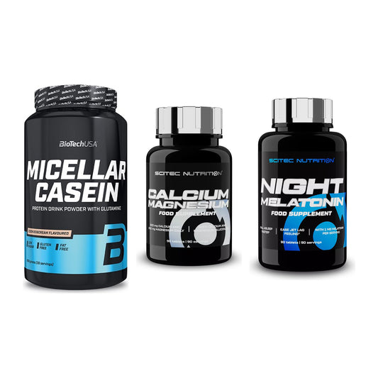 Schlaf & Erholung: BioTech Micella + Scitec Calcium + Scitec Night – alle enthaltenen Artikel