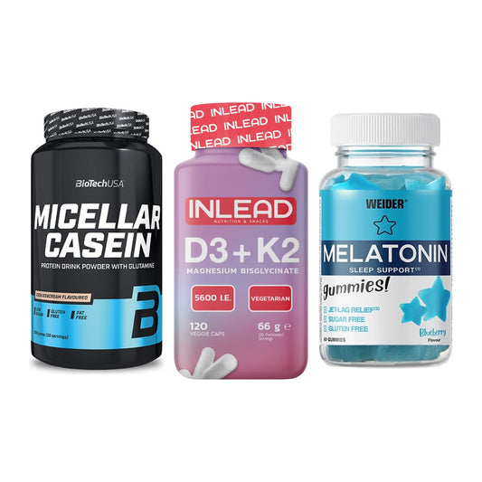 Schlaf & Erholung: BioTech Micella + INLEAD Vitamin + Weider Melatoni – alle enthaltenen Artikel