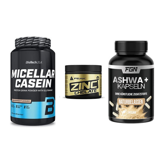 Schlaf & Erholung: BioTech Micella + Peak Zink + FGN Ashwagandha – alle enthaltenen Artikel