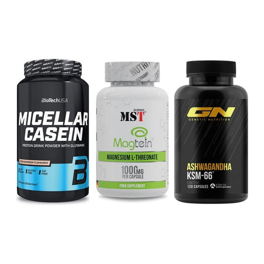 Schlaf & Erholung: BioTech Micella + MST Magnesium + GN Ashwagandha – alle enthaltenen Artikel