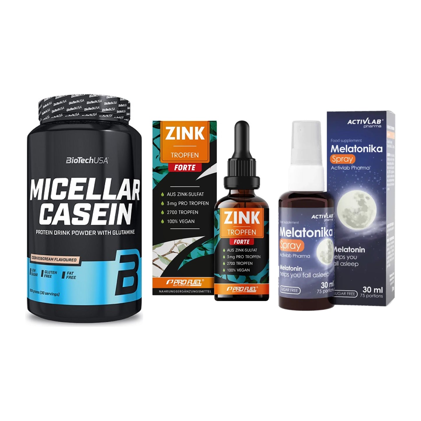 Schlaf & Erholung: BioTech Micella + ProFuel Zink + Activlab – alle enthaltenen Artikel