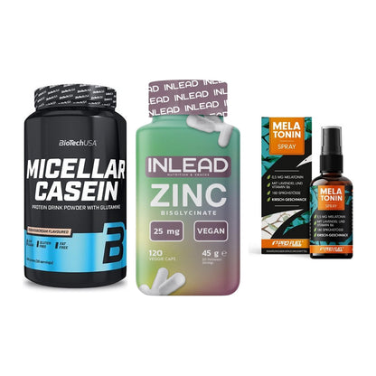 Schlaf & Erholung: BioTech Micella + INLEAD Zink + ProFuel Melaton – alle enthaltenen Artikel