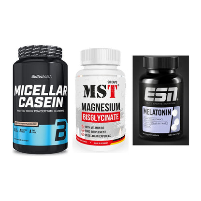 Schlaf & Erholung: BioTech Micella + MST Magnesium + ESN Melatonin – alle enthaltenen Artikel