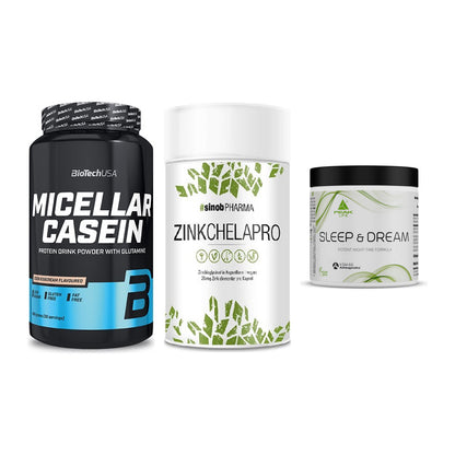 Schlaf & Erholung: BioTech Micella + Sinob Zink + Peak Sleep – alle enthaltenen Artikel