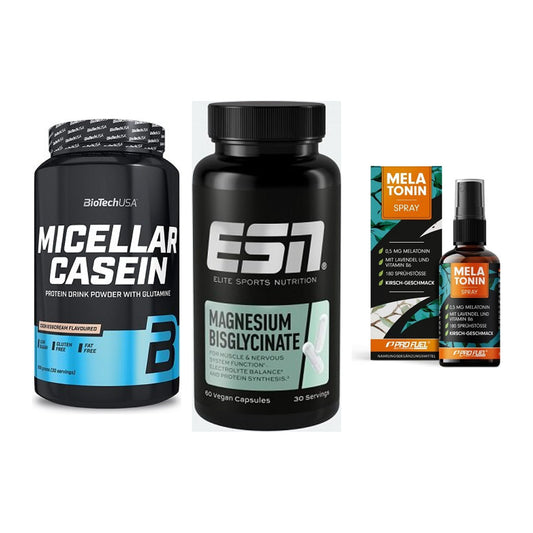 Schlaf & Erholung: BioTech Micella + ESN Magnesium + ProFuel Melaton – alle enthaltenen Artikel